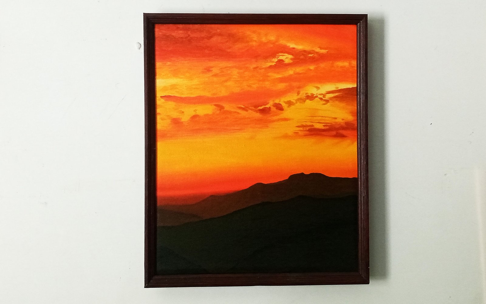 ‘Orange Sky at Siri Paye’ oil painting - Image 2